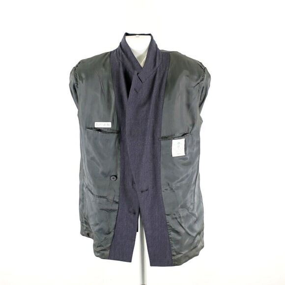 Austin Reed Flannel Wool Gray Peak‎ Lapel Double Breasted Blazer 42R Dillard's - Picture 11 of 15